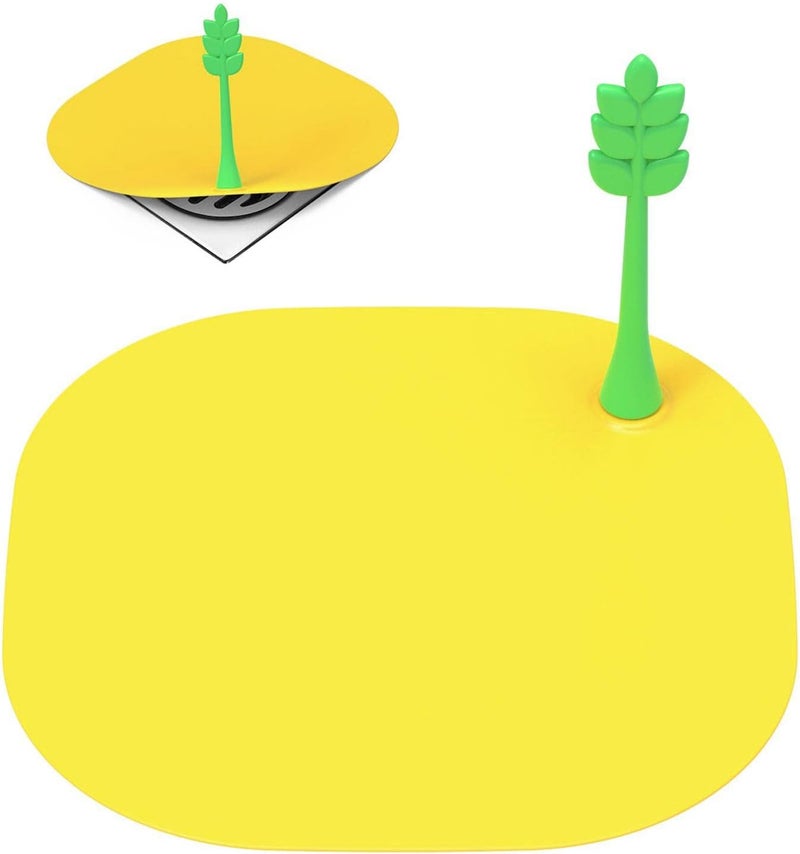 woobles Bathtub Stopper Cover Silicone, Multifunctional Tub Drain Stopper Cover, Smell Isolation Mat, Sink Water Stopper, Hair Catcher & Coaster, Silicone Bath Tub Stopper for Shower Bathroom Kitchen - Image 1